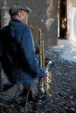 Saxophone player